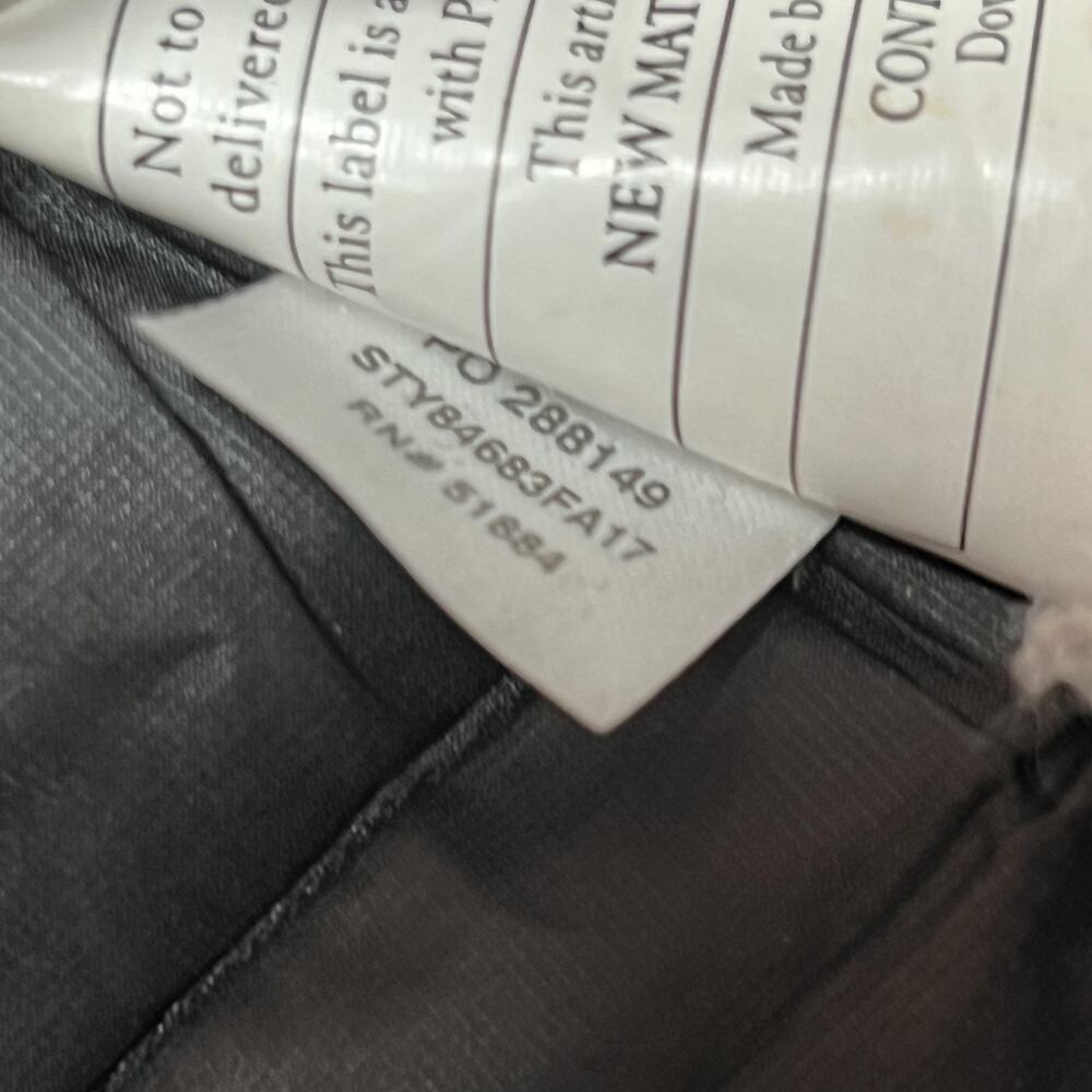 Patagonia Jacket Womens Medium Black Down Puffer Full Zip Logo - Picture 8 of 11